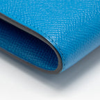 Hermes Constance Compact Wallet Epsom Blue GHW