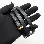 LOUIS VUITTON PETIT MALLE LEATHER/MONOGRAM CANVAS Black/Brown GHW