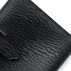 Hermes Bearn Compact Wallet Epsom Black SHW