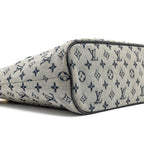 LOUIS VUITTON VINTAGE ZIP TOTE BAG FABRIC BLUE GHW