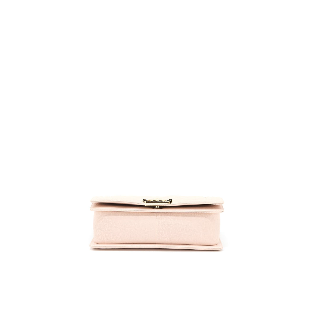 CHANEL MEDIUM BOY BAG CHEVRON CAVIAR LIGHT PINK LGHW