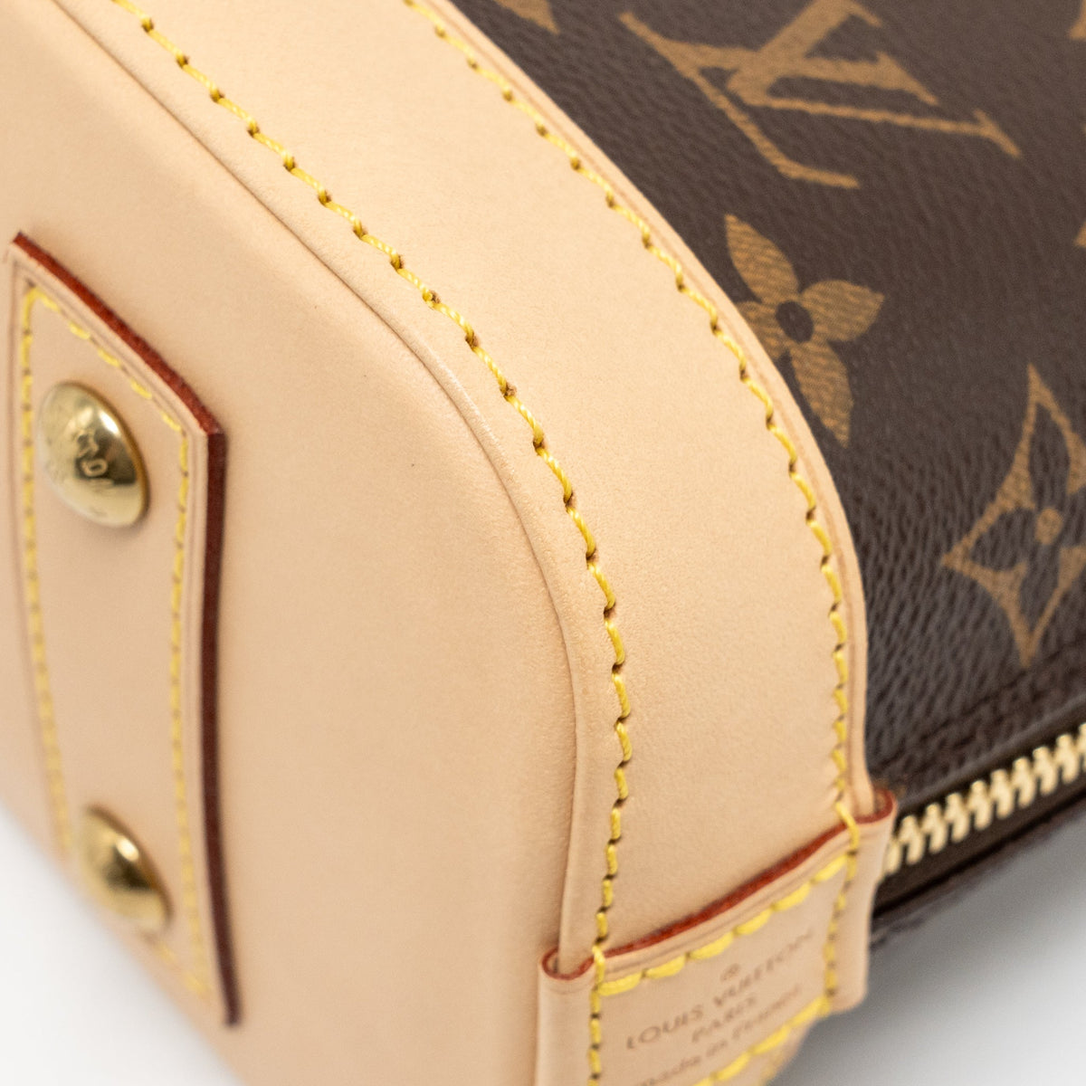 LOUIS VUITTON ALMA BB MONOGRAM CANVAS GHW