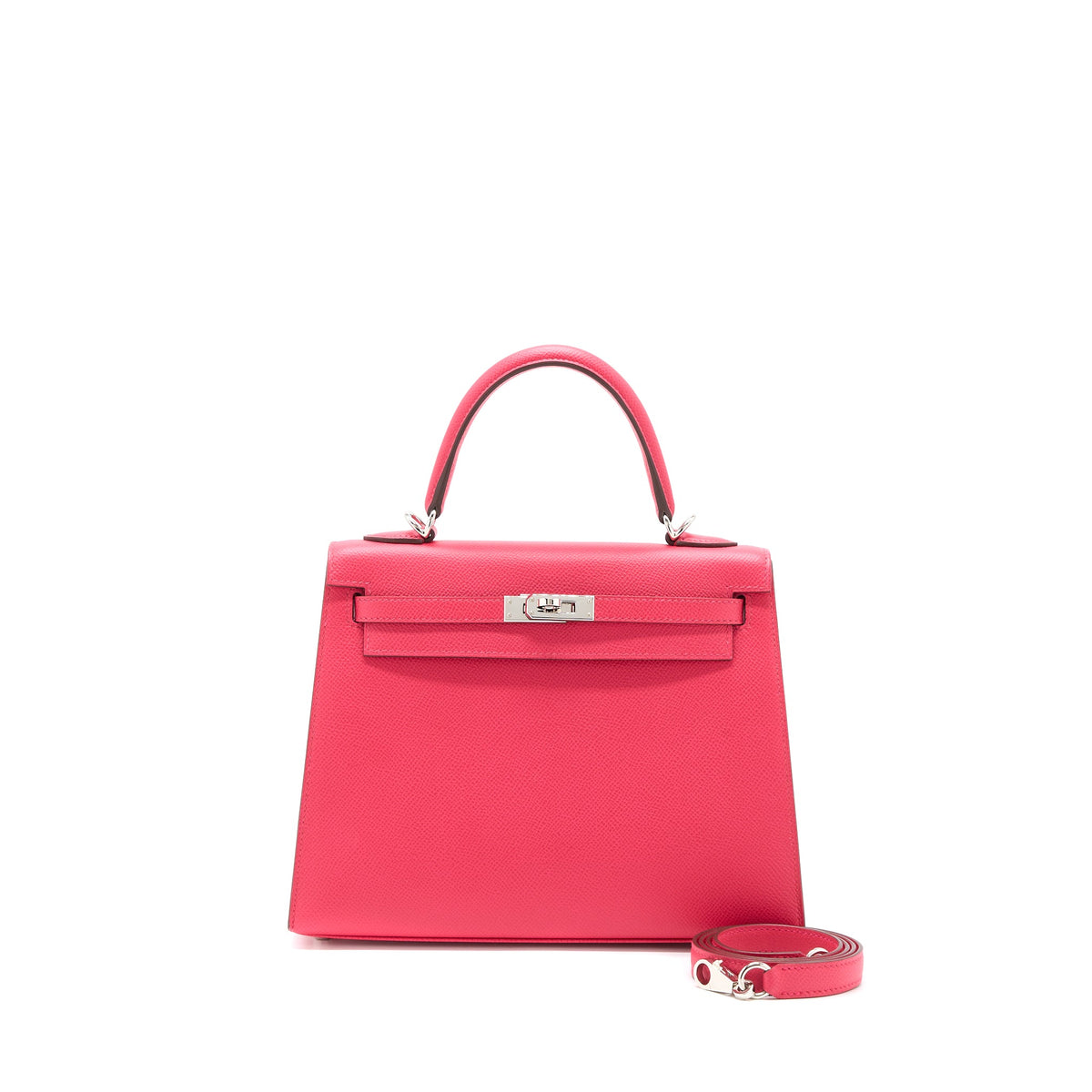Hermes Kelly 25 Epsom I6 Rose Extreme SHW