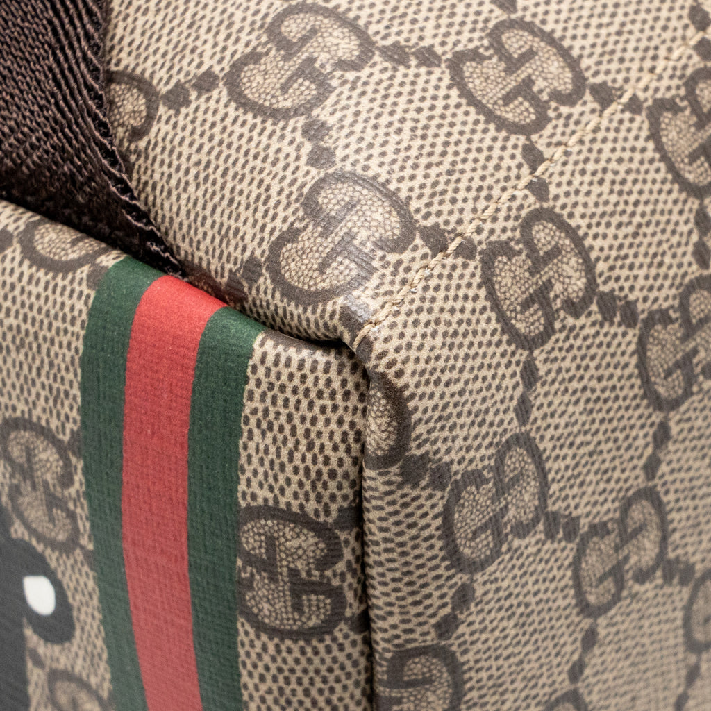 Gucci x Euan Roberts Children’s Printed GG Backpack GG Supreme Canvas/Leather Beige/Dark Brown SHW
