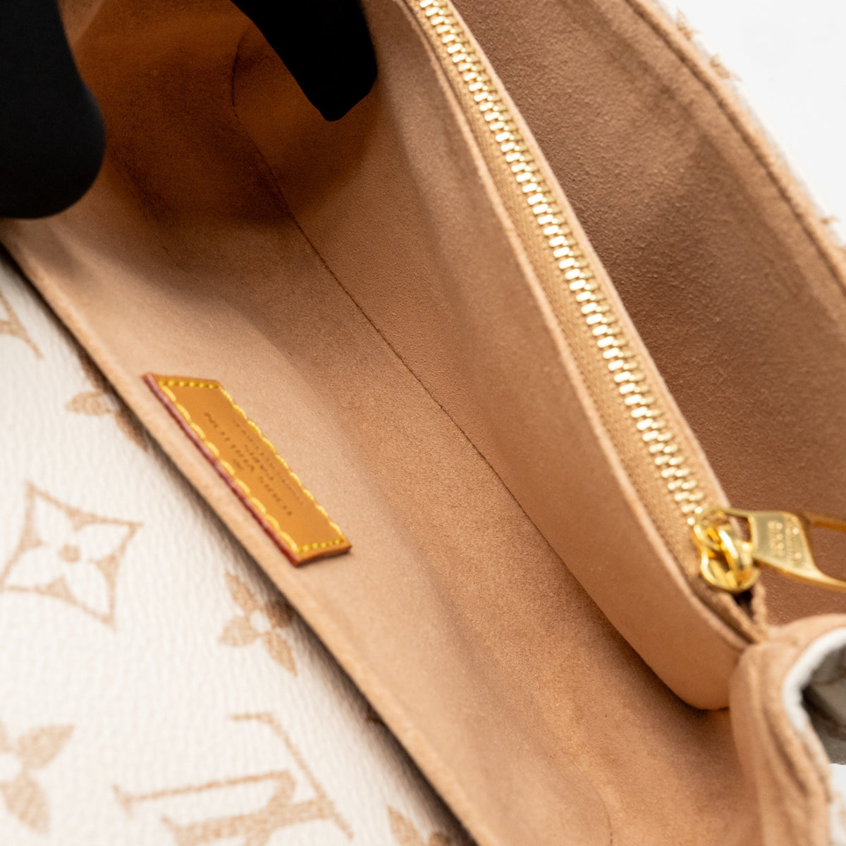 Louis Vuitton Pochette east west monogram dune GHW
