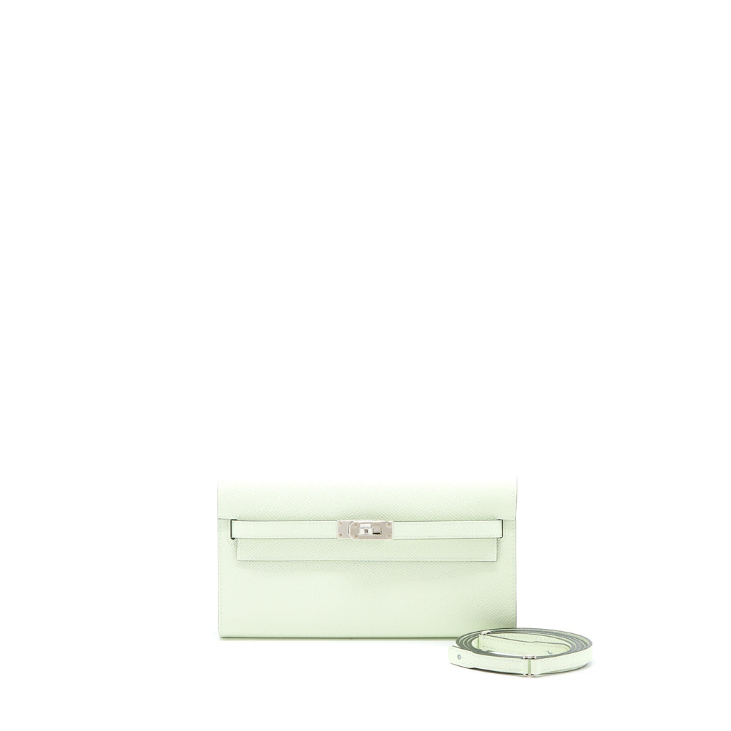 Hermes Kelly To Go Epsom Vert Fizz SHW