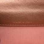 CHANEL 2.55 REISSUE FLAP CARD HOLDER METALLIC GRAINED CALFSKIN ROSE GOLD RGHW