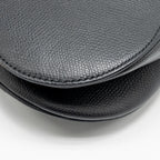 DIOR MINI SADDLE GRAINED CALFSKIN BLACK GHW