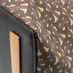 Burberry Large Society Tote Bag Monogram E-canvas Bridle Brown GHW