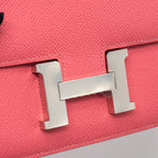 Hermes mini constance epsom rose azalee SHW