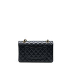 CHANEL MEDIUM CLASSIC DOUBLE FLAP BAG CAVIAR BLACK GHW (MICROCHIP)