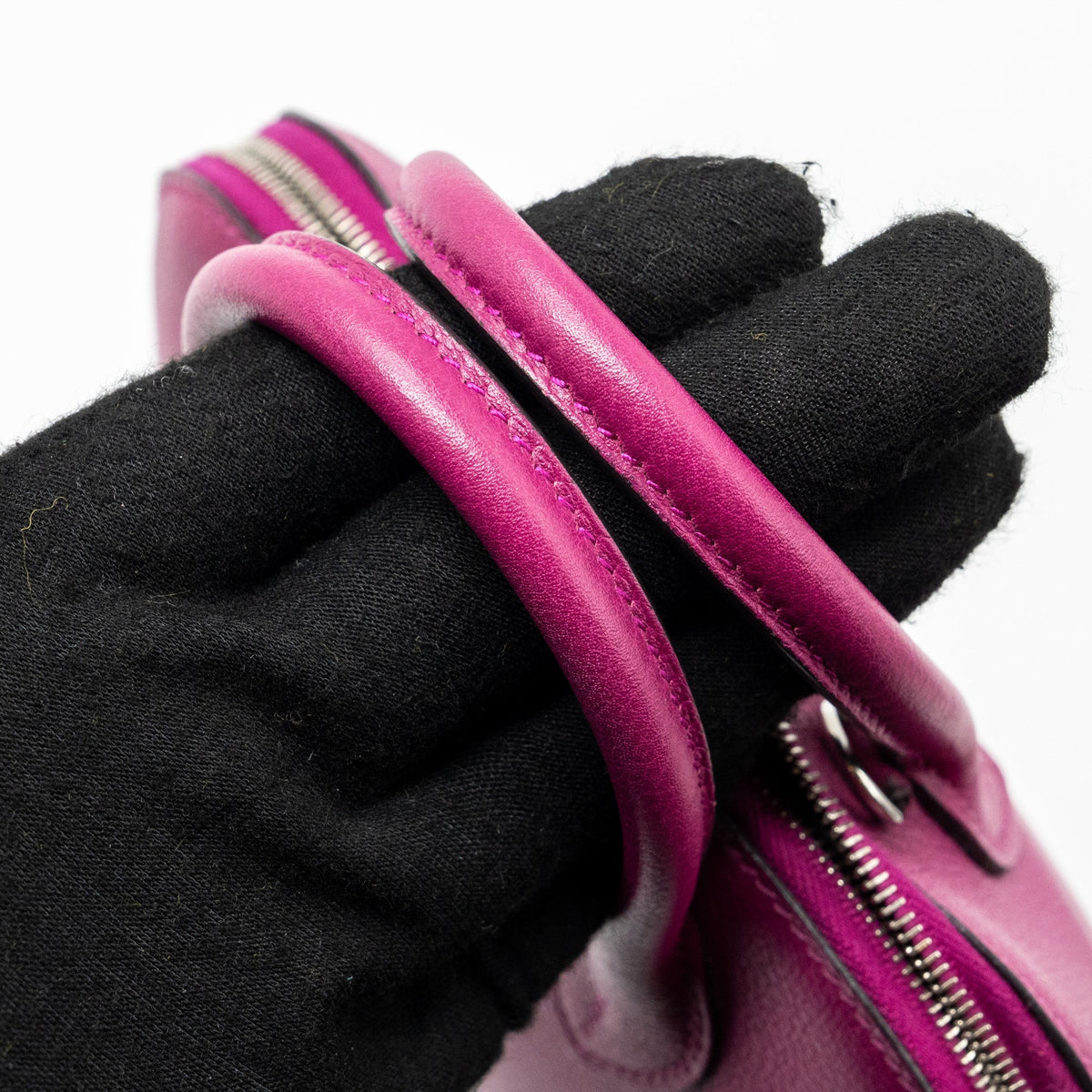 Hermes Mini Bolide Evercolor Rose Purple SHW