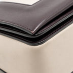 Celine Medium Frame Bag Calfskin Violet/Beige GHW