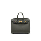 Hermes Birkin 25 C6 Vert De Gris Epsom Leather GHW