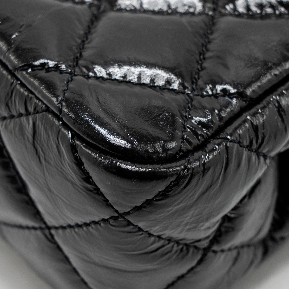 CHANEL 23P HOBO BAG SHINY CALFSKIN BLACK BRUSHED GHW(MICROCHIP)