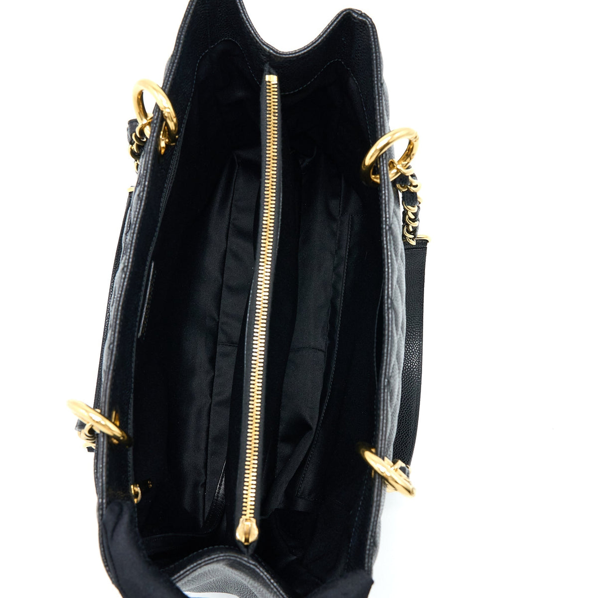 CHANEL GRAND SHOPPING TOTE / GST CAVIAR BLACK GHW