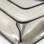Bvlgari Serpenti Forever Flap Bag Calfskin Metallic Silver LGHW
