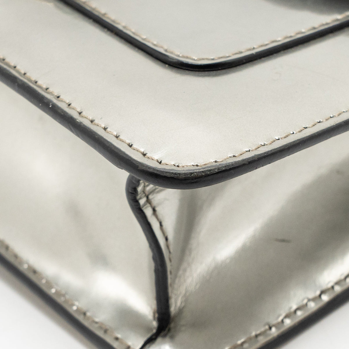 Bvlgari Serpenti Forever Flap Bag Calfskin Metallic Silver LGHW