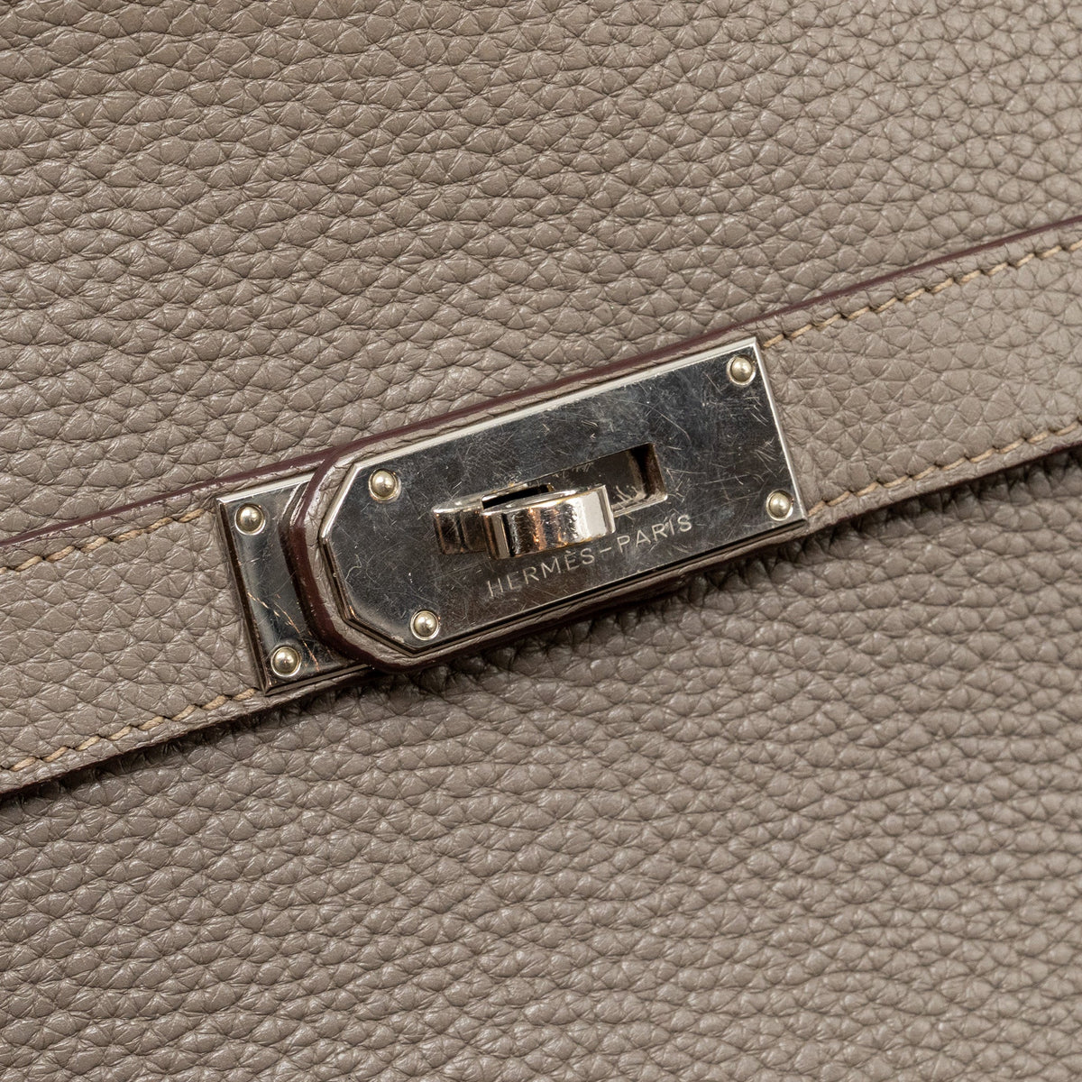 Hermes Jypsiere 34 clemence gris etain SHW