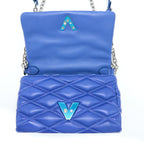 LOUIS VUITTON GO-14 MALLETAGE PM LAMBSKIN BLUE SHW