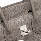 Hermes Birkin 25 Togo Gris Etain SHW