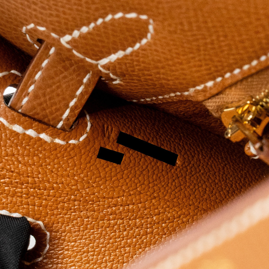 Hermes Kelly 25 Epsom Gold GHW
