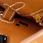 Hermes Kelly 25 Epsom Gold GHW