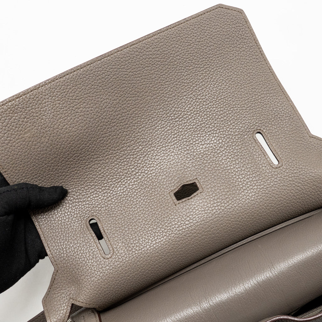 Hermes Jypsiere 34 clemence gris etain SHW