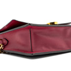 LOUIS VUITTON FLORE CHAIN WALLET MONOGRAM CANVAS/ DARK RED GHW