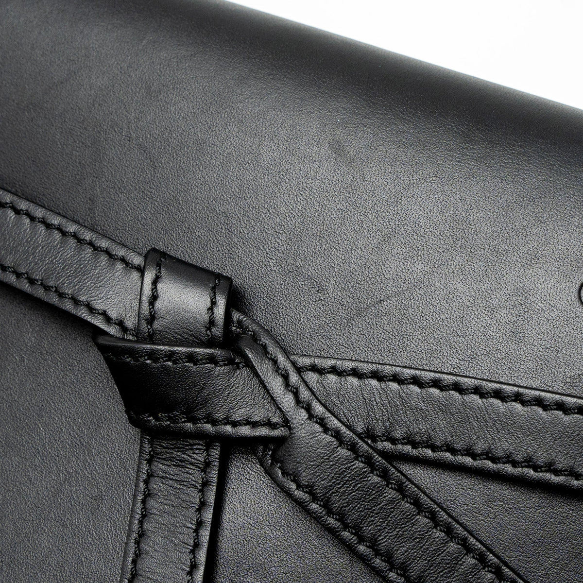 LOEWE MINI GATE DUAL BAG CALFSKIN BLACK GHW