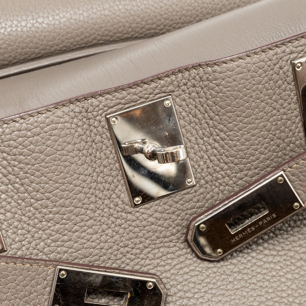 Hermes Jypsiere 34 clemence gris etain SHW