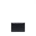 GUCCI MARMONT WALLET ON CHAIN BLACK GHW