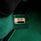 Chanel Medium Coco Handle Caviar Green GHW