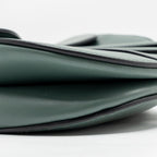 DIOR MEDIUM SADDLE BAG CALFSKIN DARK GREEN GHW