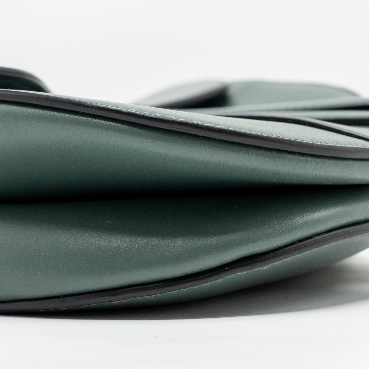 DIOR MEDIUM SADDLE BAG CALFSKIN DARK GREEN GHW