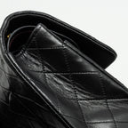 CHANEL VINTAGE MEDIUM CLASSIC DOUBLE FLAP BAG LAMBSKIN BLACK GHW