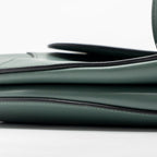 DIOR MEDIUM SADDLE BAG CALFSKIN DARK GREEN GHW