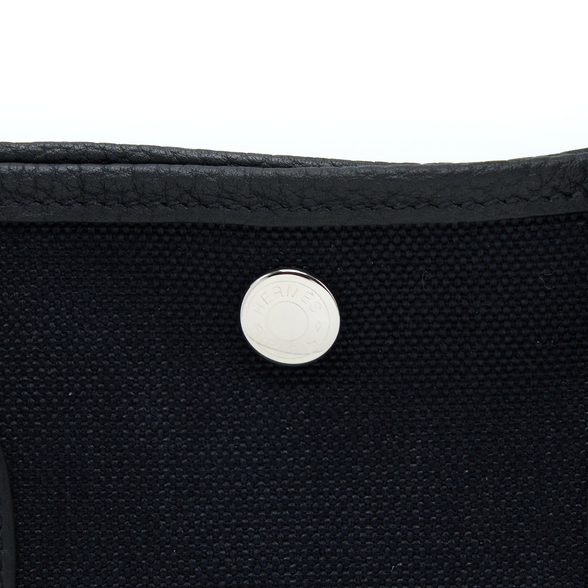 HERMES GARDEN PARTY 30 CANVAS/LEATHER BLACK SHW