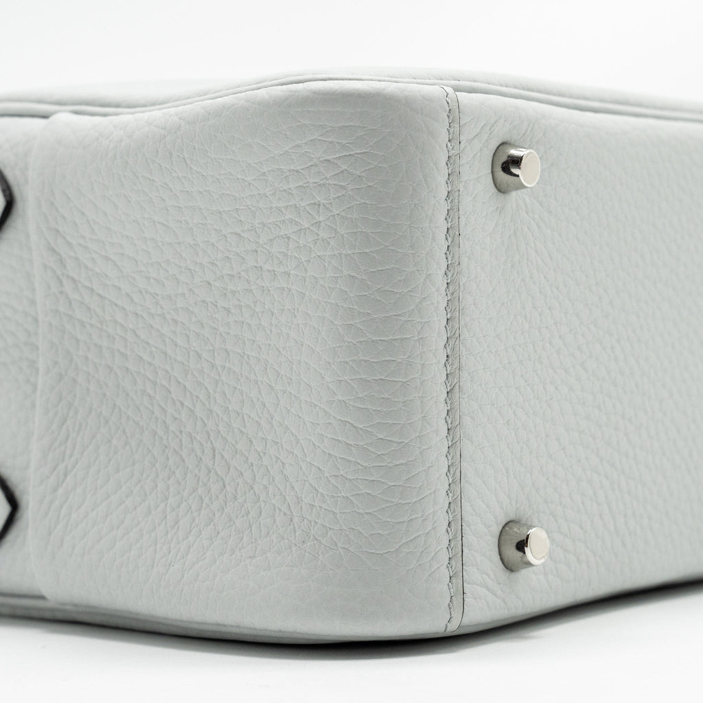 Hermes Mini Lindy Clemence Blue Pale SHW