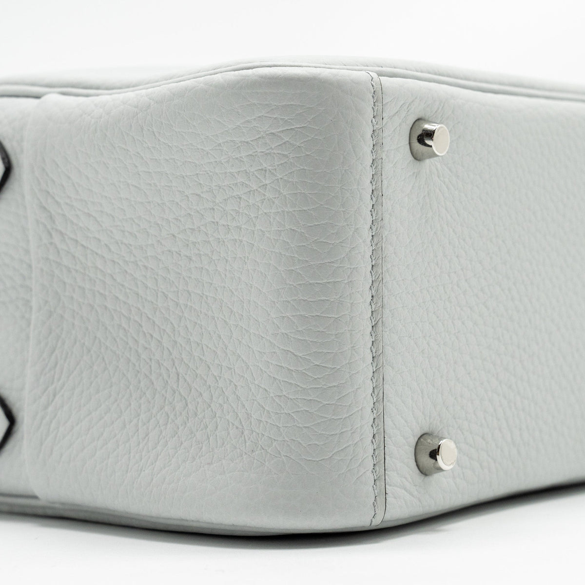 Hermes Mini Lindy Clemence Blue Pale SHW