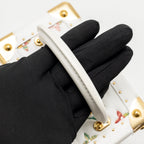 Louis Vuitton Camera Box leather cuir white GHW