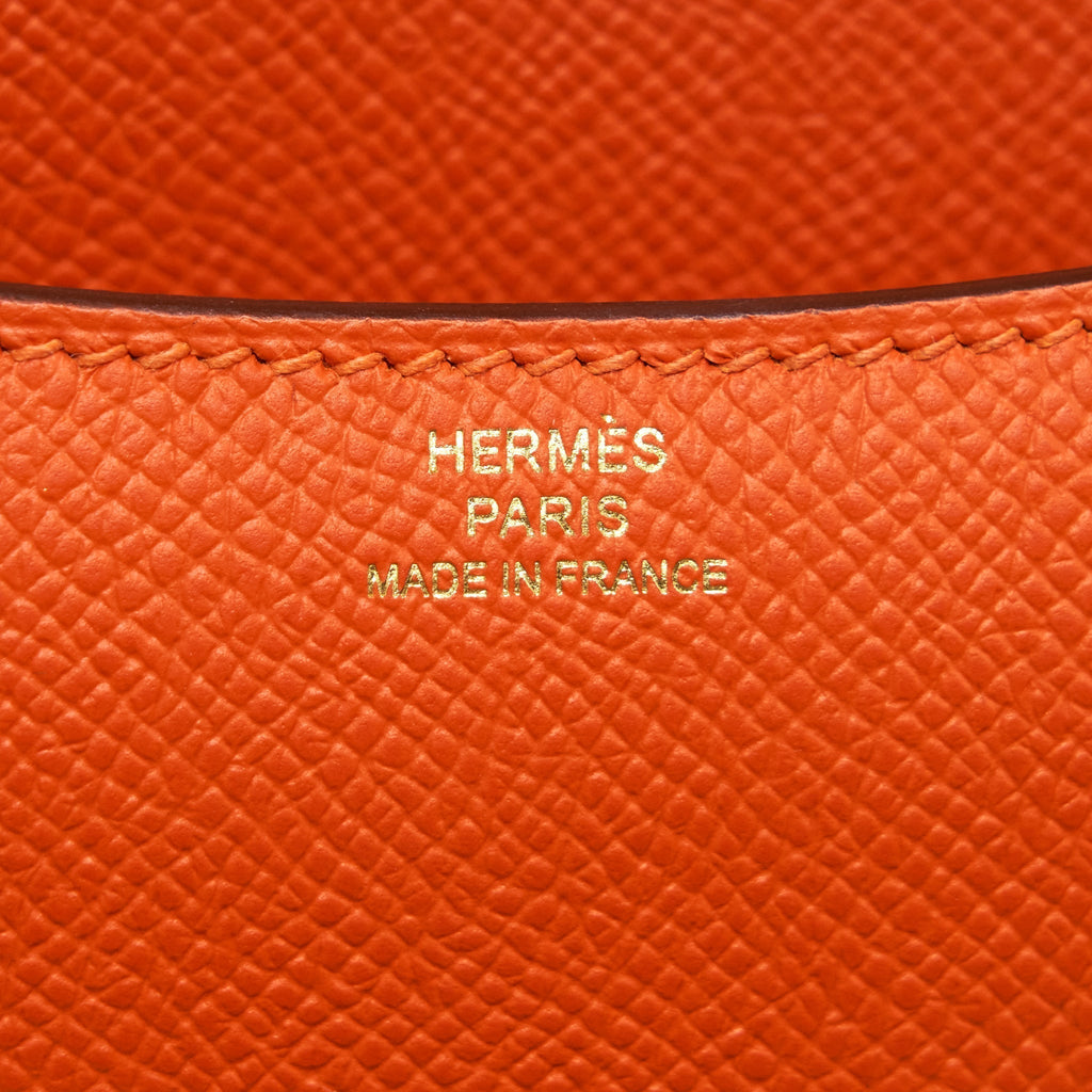 HERMES MINI CONSTANCE EPSOM 9J FEU GHW