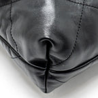 CHANEL MEDIUM 22 BAG CALFSKIN SO BLACK (MICROCHIP)