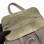 Hermes Halzan 31 clemence gris etain SHW