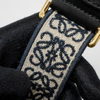 LOEWE MINI GATE DUAL BAG CALFSKIN BLACK GHW