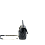 CHANEL SMALL COCO HANDLE CAVIAR BLACK LGHW (MICROCHIP).