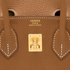 HERMES BIRKIN 25 TOGO GOLD WITH GHW