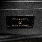CHANEL MINI TRENDY CC CLUTCH WITH CHAIN LAMBSKIN BLACK LGHW