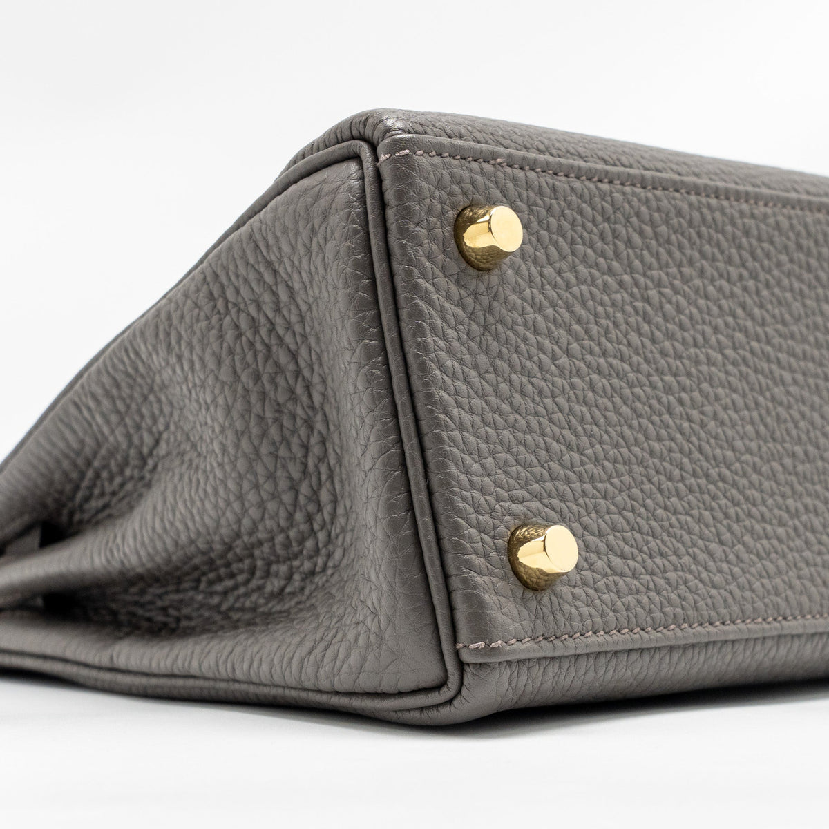 Hermes Kelly 25 togo gris etain GHW