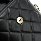 CHANEL VANITY WITH CHAIN LAMBSKIN BLACK LGHW(MICROCHIP)